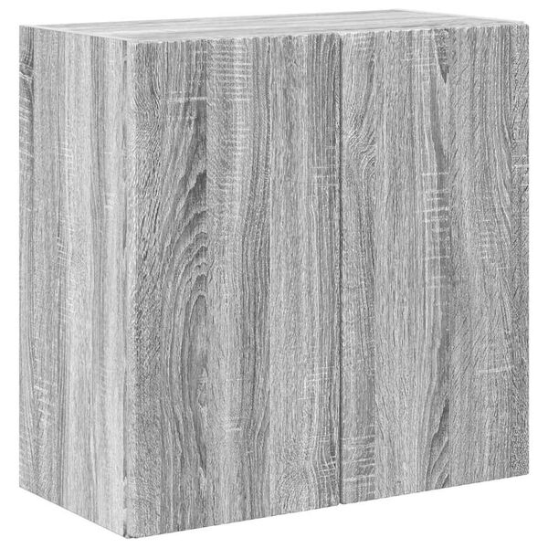 vidaXL TV Wall Cabinet Grey Sonoma 59.5 x 31 x 60 cm Engineered Wood