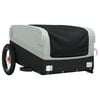 vidaXL Bike Trailer Black and Grey 30 kg Iron