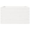 vidaXL Garden Planter White 80x80x45.5 cm Solid Wood Pine