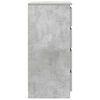 vidaXL Sideboard with Drawers Concrete Grey 37.5x35x99 cm Engineered Wood