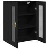 vidaXL Wall Cabinet Black Oak 69.5 x 34 x 90 cm Engineered Wood