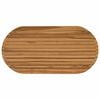 vidaXL Table Top 100 x 50 x 3.5 cm Oval Solid Teak Wood Natural