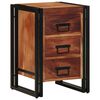 vidaXL Bedside Cabinet Brown 40 x 40 x 59 cm Solid Acacia Wood