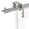 vidaXL Sliding Door Hardware Kit 200 cm Stainless Steel Silver