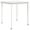 vidaXL Dining Table White 70 x 70 x 75 cm Solid Pine Wood