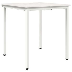 vidaXL Dining Table White 70 x 70 x 75 cm Solid Pine Wood