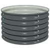 vidaXL Garden Raised Bed | Grey | Galvanised steel | Medium | Durable
