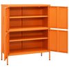 vidaXL Storage Cabinet Orange 80x35x101.5 cm Steel