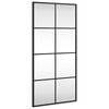 vidaXL Wall Mirror Black 40x80 cm Rectangle Iron