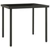 vidaXL Outdoor Dining Table | Black and Anthracite