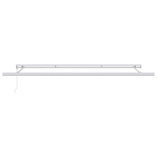 vidaXL Awning Frame Manual White 500 x 300 cm Aluminium
