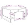vidaXL Coffee Table Old Wood 55 x 55 x 36.5 cm Engineered Wood
