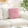 vidaXL Back Pillow Pink 50 x 45 cm Corduroy Fabric