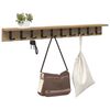 vidaXL Wall-Mounted Coat Rack Artisan Oak 100 x 10.5 x 10.5 cm
