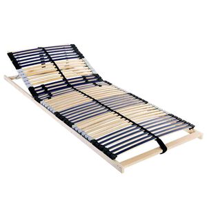 vidaXL Slatted Bed Base Brown 70 x 190 cm Solid Beech Wood