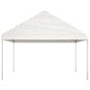 vidaXL Gazebo with Roof White 11.15x4.08x3.22 m Polyethylene