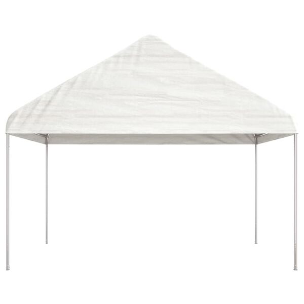 vidaXL Gazebo with Roof White 11.15x4.08x3.22 m Polyethylene