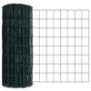 vidaXL Fence with Post Green 0.8 x 10 m Steel