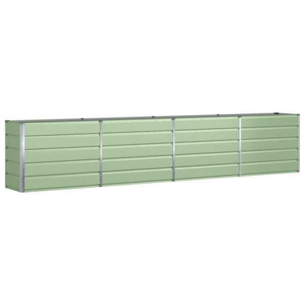 vidaXL Planter Pastel Green 385 x 50 x 77 cm Galvanised Steel