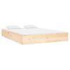vidaXL Bed Frame without Mattress Solid Wood 135x190 cm Double Double