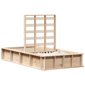 vidaXL Bed Frame Brown 80 x 200 cm Solid Pine Wood