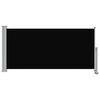 vidaXL Patio Retractable Side Awning 120 x 300 cm Black