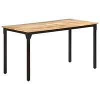 vidaXL Dining Table 140x70x76 cm Rough Mango Wood