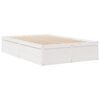 vidaXL Bed with Mattress White 140x190 cm Solid Wood Pine