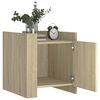 vidaXL Bedside Cabinet Sonoma Oak 45x50x50 cm Engineered Wood