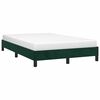 vidaXL Bed Frame without Mattress Dark Green 120x190 cm Small Double Velvet