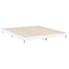 vidaXL Bed Frame without Mattress High Gloss White 160x200 cm