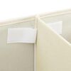 vidaXL Storage Box Fabric 50x30x25 cm Cream