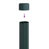 vidaXL Fence Post 2 pcs Green 50 cm Powder-coated steel