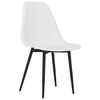 vidaXL Dining Chairs 6 pcs White PP
