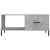 vidaXL Coffee Table Concrete Grey 90x50x40 cm Engineered Wood