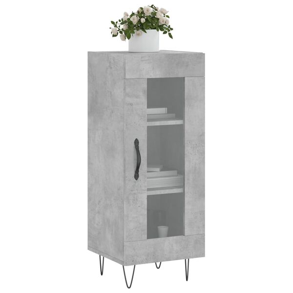 vidaXL Sideboard Concrete Grey 34.5x34x90 cm Engineered Wood