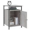 vidaXL Bedside Cabinet Grey Sonoma 40x42x60 cm Engineered Wood