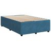 vidaXL Bed Frame without Mattress Blue 120x190 cm Small Double Velvet