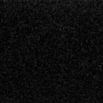 vidaXL Stair Mats 10 pcs 65x21x4 cm Black