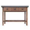 vidaXL Console Table 110x35x80 cm Solid Wood Fir