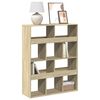 vidaXL Bookcase Sonoma Oak 100x33x125,5 cm Engineered Wood