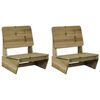 vidaXL Garden Chairs 2 pcs 60x64x70,5 cm Impregnated Wood Pine