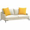vidaXL Sofa Pillows 2 pcs Light Yellow 80 x 80 cm Corduroy Fabric