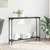vidaXL Console Table Black Oak 100 x 22.5 x 75 cm Engineered Wood