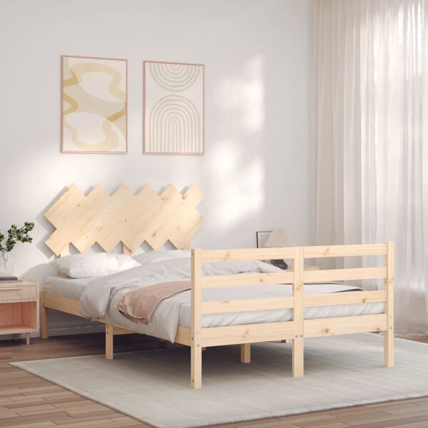 vidaXL Bed Frame without Mattress 120x200 cm Solid Wood