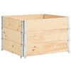 vidaXL Pallet Collars 3 pcs 100x100 cm Solid Pine Wood