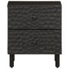 vidaXL Bedside Cabinet Black 40x33x46 cm Solid Wood Mango