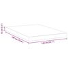 vidaXL Mattress White 140 x 190 cm Gel Memory Foam