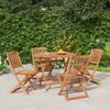 vidaXL 5 Piece Garden Dining Set Solid Wood Acacia