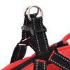 vidaXL Dog Coat with Harness Red L24 Fleece and Polyester